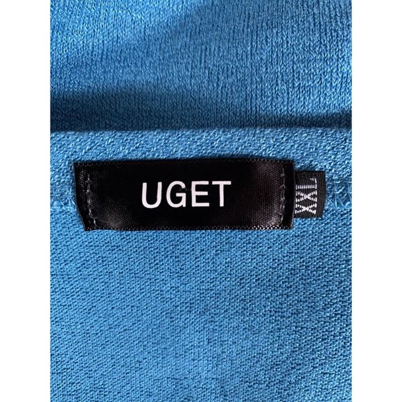 UGET Womens Tunic Sweater Blue Long Sleeve Scoop Neck Pullover XXL - Picture 11 of 11